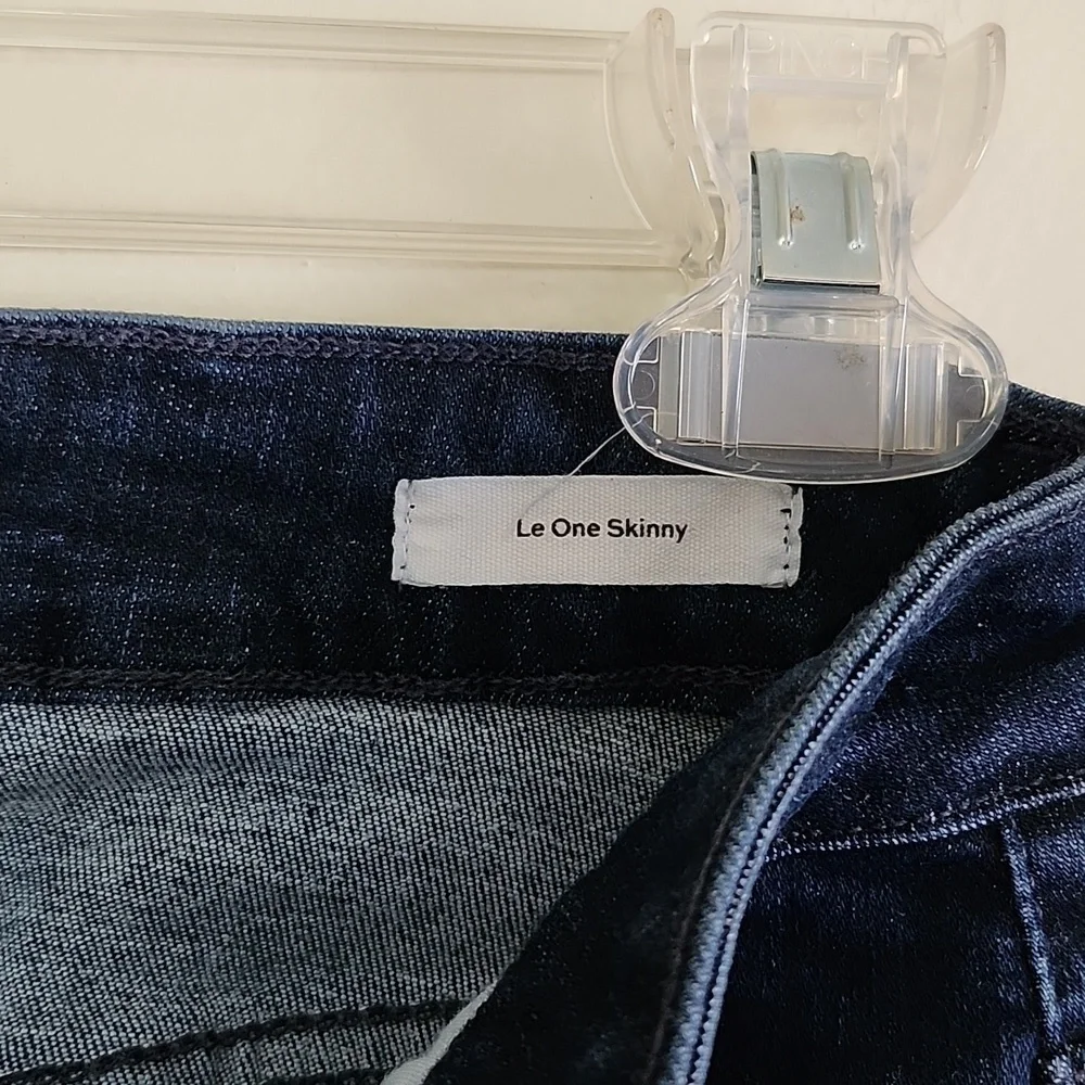 Frame Le One Skinny dark wash jeans women's size 2 organic cotton stretch jeans - Picture 7 of 9